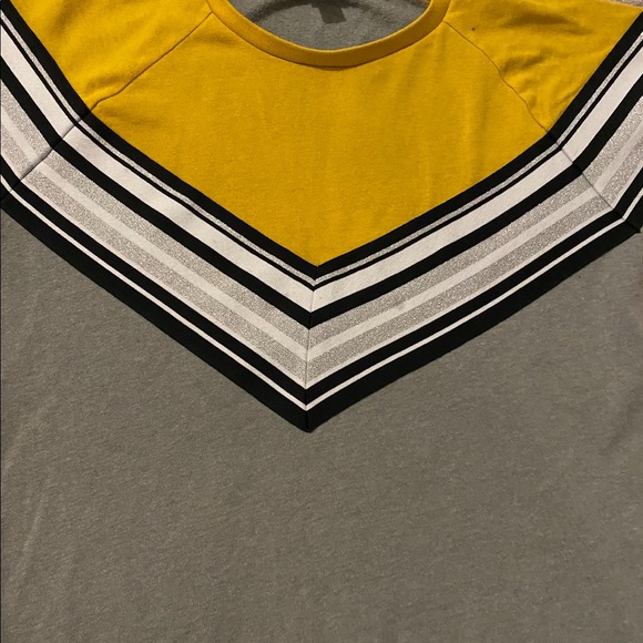 Yellow grey sweater for women - Picture 3 of 4